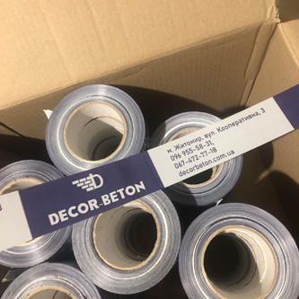 Скотч з логотипом decor beton